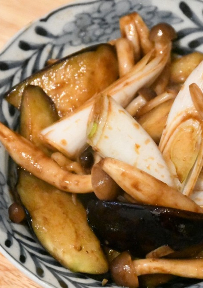 5分でできるナスときのこの味噌炒め-レシピのメイン写真