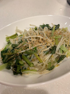 もやしと小松菜の蒸し物-レシピのメイン写真