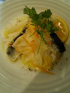 鰯とホワイトアスパラのオレンジマリネ-レシピのメイン写真