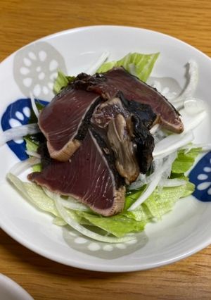鰹のタタキサラダ-レシピのメイン写真