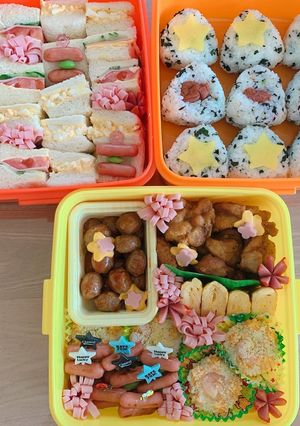 ファミリー弁当 キャラ弁-レシピのメイン写真