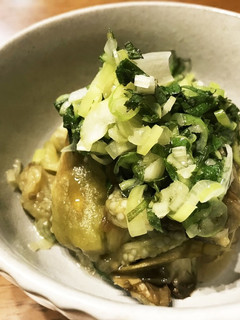 焼きなすのねぎ塩ソース-レシピのメイン写真