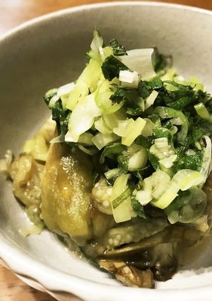 焼きなすのねぎ塩ソース-レシピのメイン写真