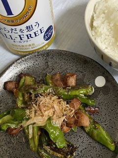 獅子唐ベーコン炒め-レシピのメイン写真