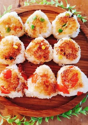 カラフル味噌バターみりんおにぎり-レシピのメイン写真