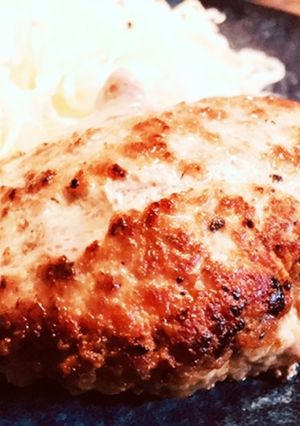 豚挽肉だからこそジューシーハンバーグ-レシピのメイン写真