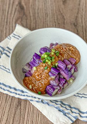 レンジで簡単！ひもなすのごま味噌だれ-レシピのメイン写真