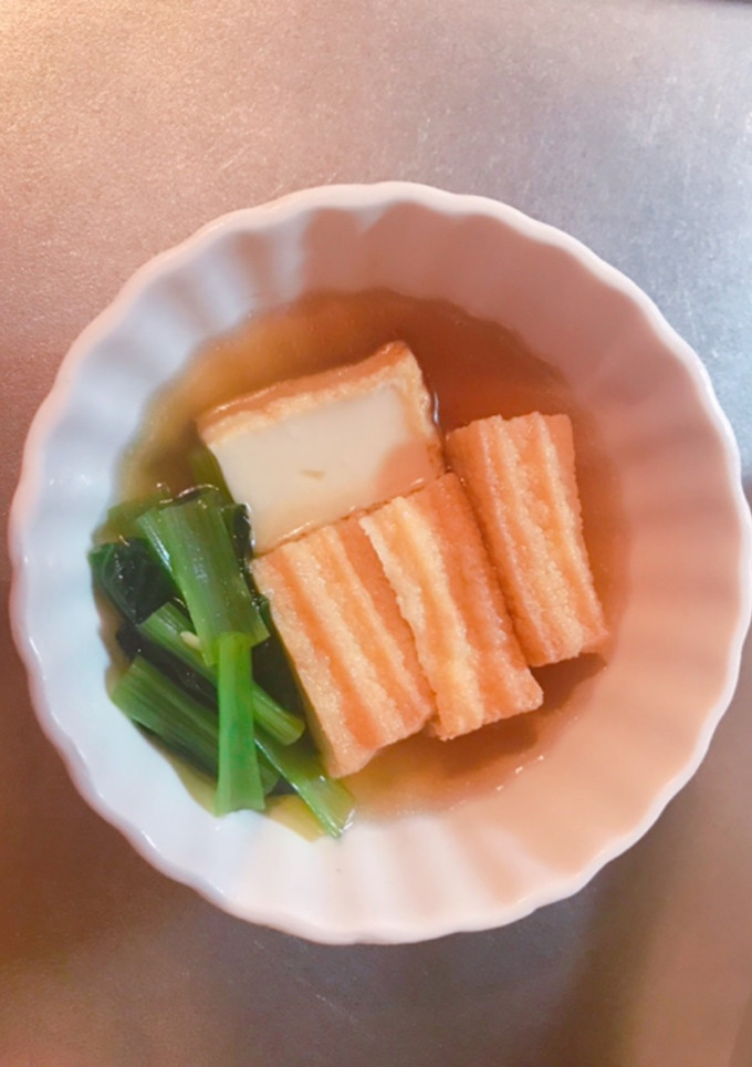 厚揚げ豆腐と小松菜の煮物-レシピのメイン写真