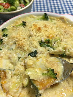 カボチャと厚揚げの豆乳味噌グラタン-レシピのメイン写真