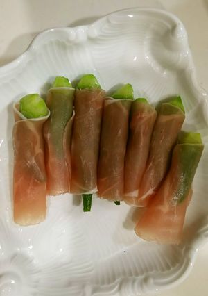 オクラの生ハム巻き-レシピのメイン写真