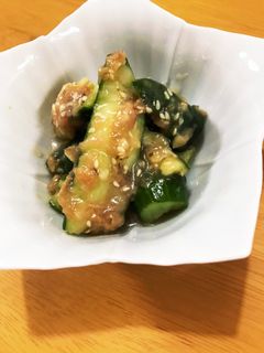 たたきキュウリの梅肉和え☆-レシピのメイン写真