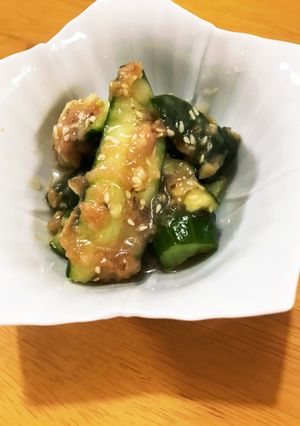 たたきキュウリの梅肉和え☆-レシピのメイン写真