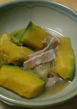 かぼちゃとベーコンのあんかけ煮-レシピのメイン写真