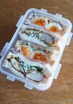 お弁当(8/27)サンドイッチ-レシピのメイン写真