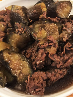 超簡単!無水!ナスと牛肉の煮物-レシピのメイン写真