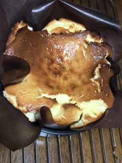 混ぜて焼くだけ☆簡単バスクチーズケーキ-レシピのメイン写真