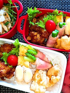息子と娘のお弁当'20.8.27-レシピのメイン写真