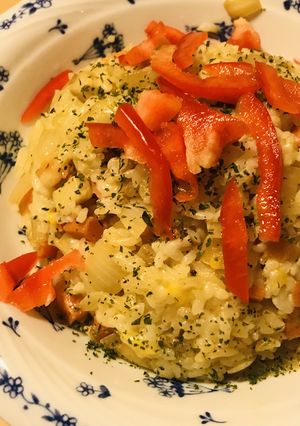 野菜たくさんの豆乳＆チーズチャーハン-レシピのメイン写真