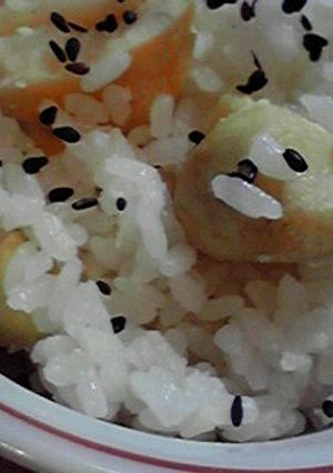 塩だけシリーズ～栗ごはん-レシピのメイン写真