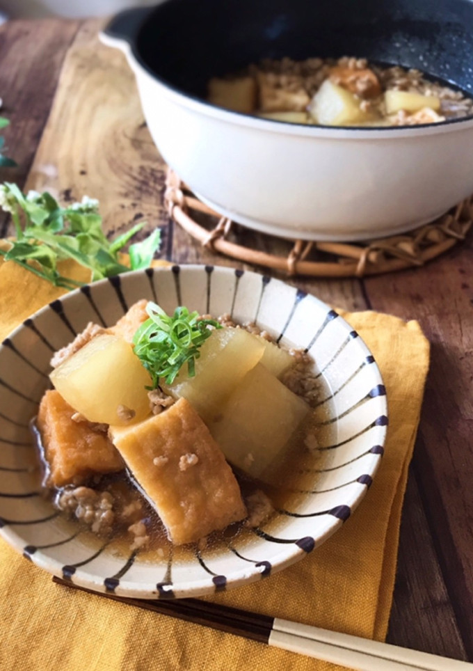 『簡単すぎる！』大根と厚揚げのそぼろ煮-レシピのメイン写真