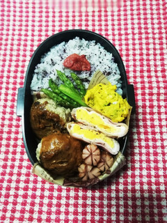 高校男子弁当♡ハンバーグ8/27-レシピのメイン写真