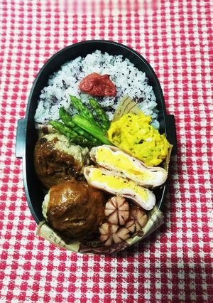 高校男子弁当♡ハンバーグ8/27-レシピのメイン写真