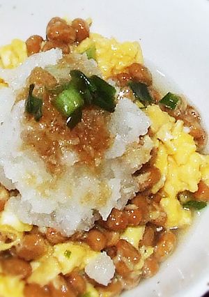 納豆に炒り卵と大根おろし-レシピのメイン写真