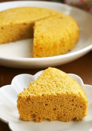炊飯器で♪黒糖シフォンケーキ♪-レシピのメイン写真