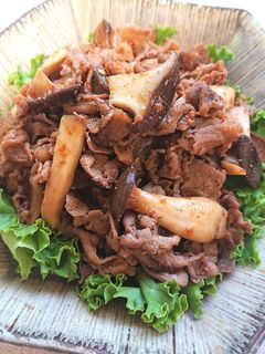 豚肉とエリンギの旨ピリ辛炒め(豚こま肉)-レシピのメイン写真