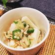 長芋短冊。えのきとおくらの出汁和え♪