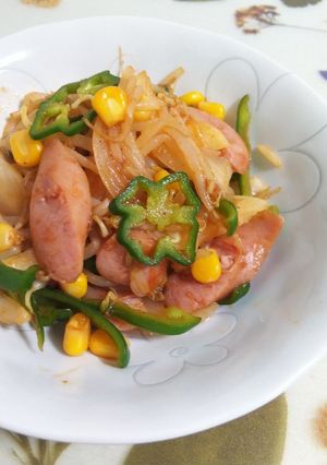 節約♪ もやしの焼きナポリタン-レシピのメイン写真
