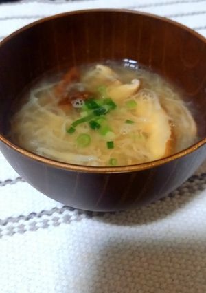 冷凍千切り大根と自家製干ししいたけの旨味みそ汁-レシピのメイン写真