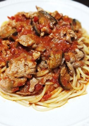 豚肉とナスのトマトソースパスタ！-レシピのメイン写真