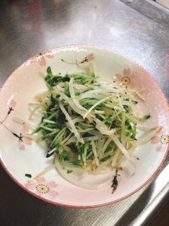 豆苗ともやしのしょうがナムル-レシピのメイン写真