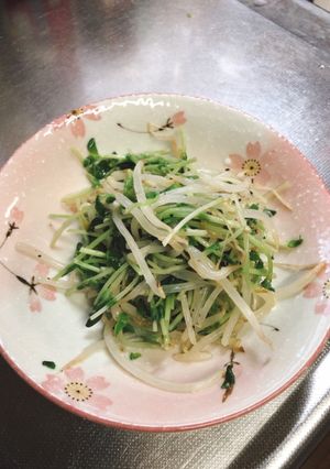 豆苗ともやしのしょうがナムル-レシピのメイン写真