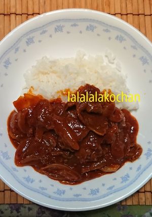 我が家の簡単トマ辛ハヤシ-レシピのメイン写真