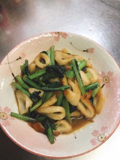 小松菜とちくわのバター醤油炒め-レシピのメイン写真