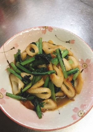 小松菜とちくわのバター醤油炒め-レシピのメイン写真