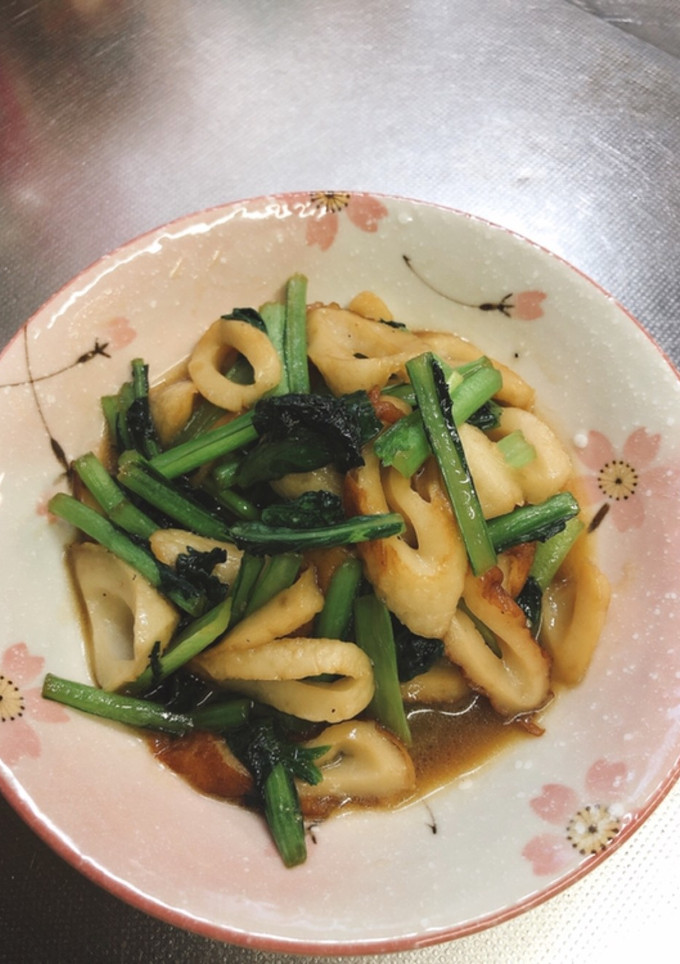 小松菜とちくわのバター醤油炒め-レシピのメイン写真