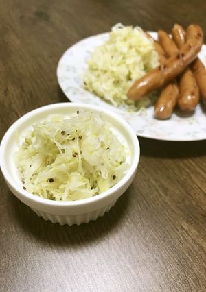 即席！ザワークラウト風キャベツの浅漬け-レシピのメイン写真