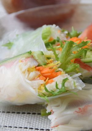 そうめん入り生春巻き-レシピのメイン写真