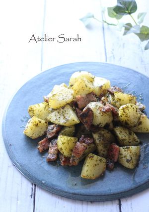 ベーコン&ポテト★バジルソース焼き-レシピのメイン写真