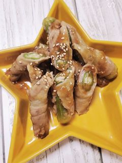 簡単!焼肉のたれでおくらの豚肉巻き☆-レシピのメイン写真