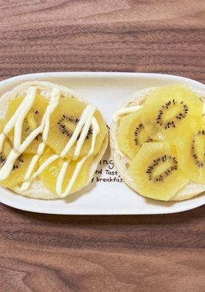 キウイマヨパン-レシピのメイン写真