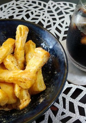 〜油揚げで揚げパン風〜油揚げピザスイーツ-レシピのメイン写真
