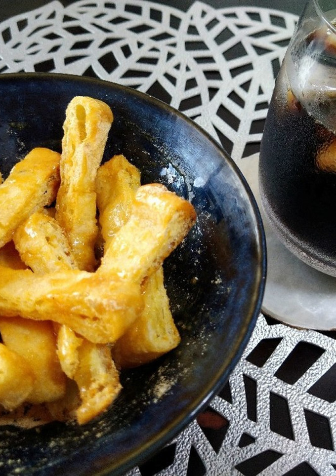 〜油揚げで揚げパン風〜油揚げピザスイーツ-レシピのメイン写真