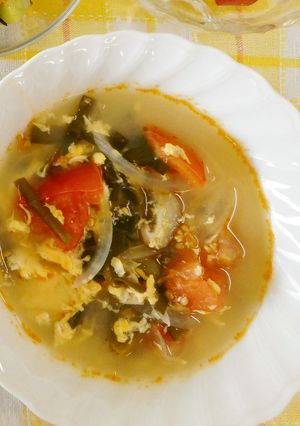 トマトの酸辣湯風スープ-レシピのメイン写真