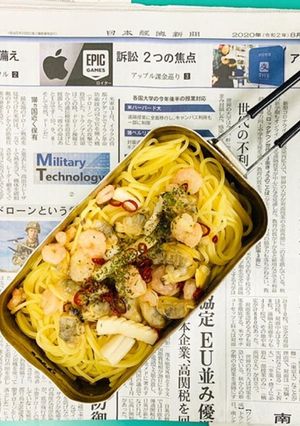 メスティンで作る簡単シーフードパスタ-レシピのメイン写真