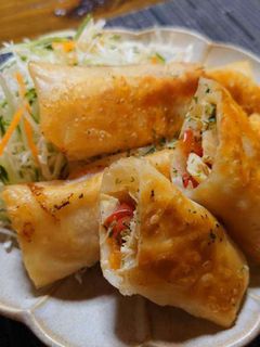 鶏胸肉とトマトの春巻き-レシピのメイン写真