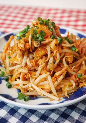 レンジで簡単豚キムチ-レシピのメイン写真
